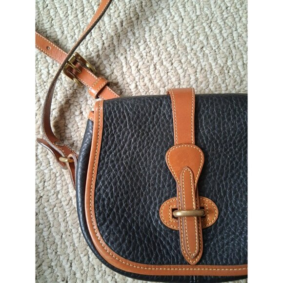 Dooney & Bourke Vintage Navy Equestrian Crossbody Small Saddle Bag - Picture 4 of 4